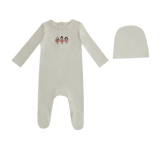 MINILABEL 2PC MINI DANCING DOLLS FOOTIE WITH BONNET SET